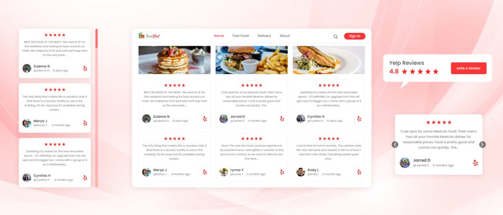 yelp app food